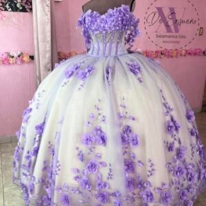 Vestido de corte princesa blanco