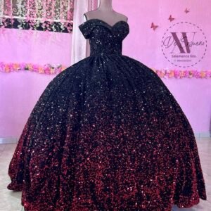 Vestido corte princesa negro
