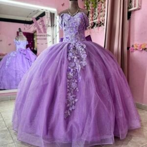 Vestido de capas morado